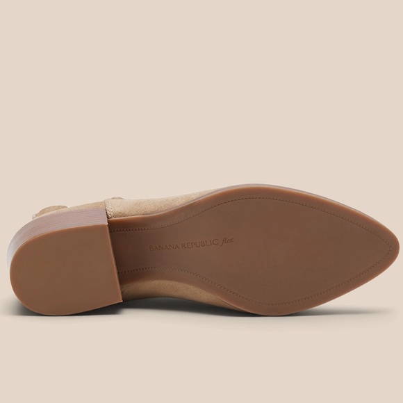 NIB Banana Republic Suede Cowboy Chelsea Boots 7.5 Desert Dune - Picture 4 of 12